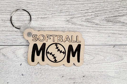 Keychain - Softball Mom