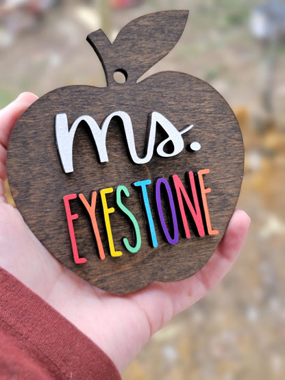 Personalized Teacher Ornament 𝗣𝗥𝗘-𝗢𝗥𝗗𝗘𝗥